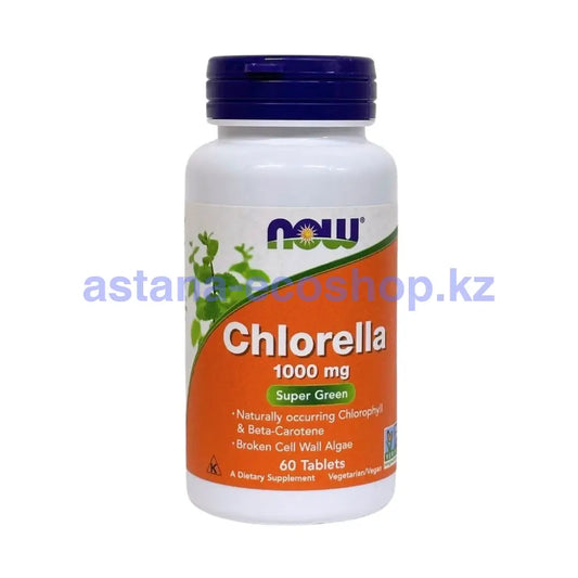 Now Хлорелла 1000Мг 60Таб \ Chlorella 1000Mg 60Tabs Витамины