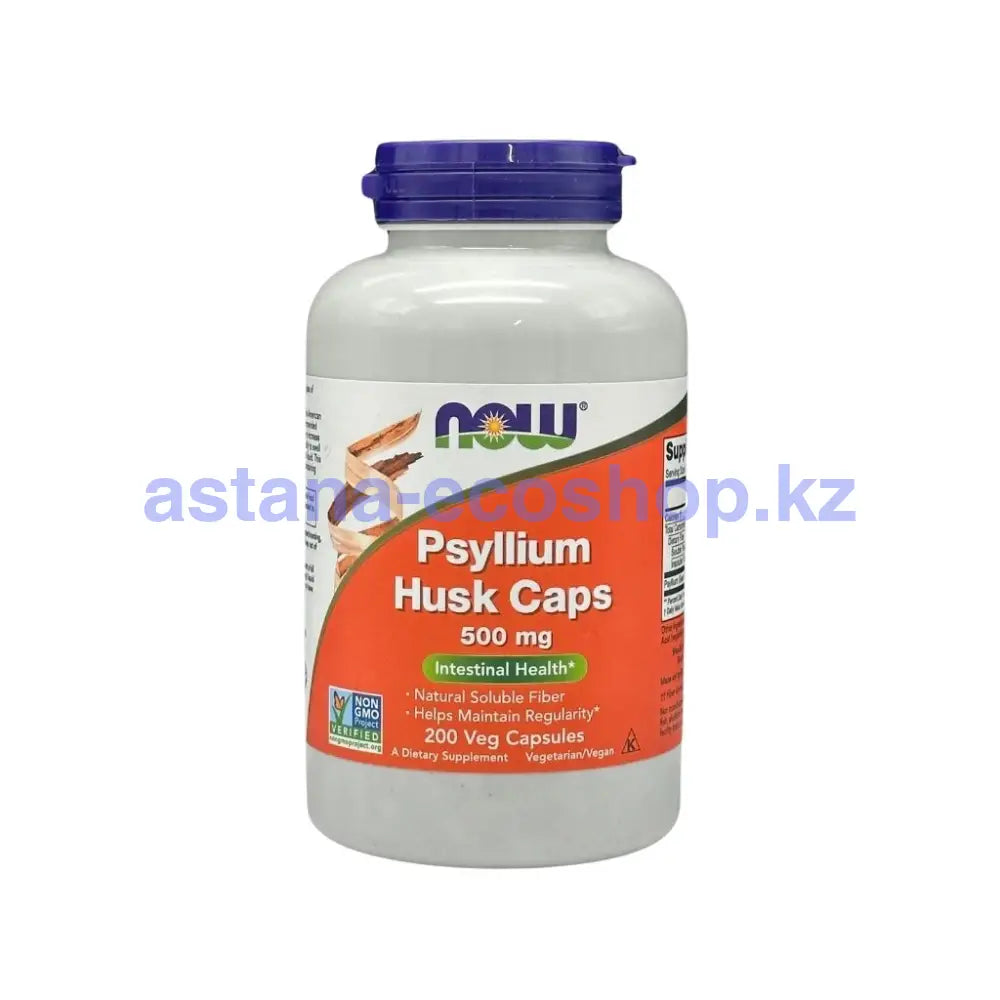 Now Подорожник И Пектин \ Psyllium Husk Caps 500Mg 200Veg.caps Витамины