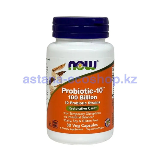 Now Probiotic-10 100млрд 30раст кап \ Probiotic-10 100Bilion. 30veg.caps Витамины