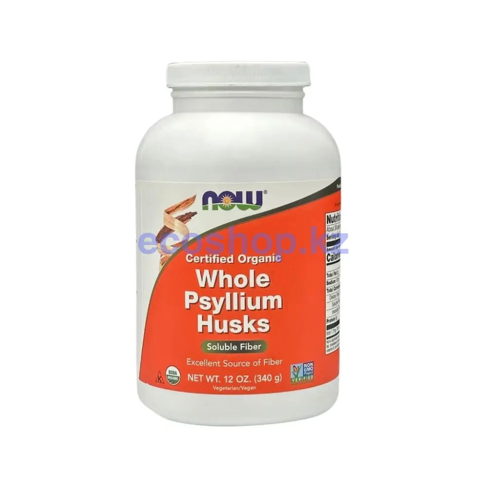 Now Псиллиум шелуха семени подорожника \ Whole Psyllium Husks 340g Витамины