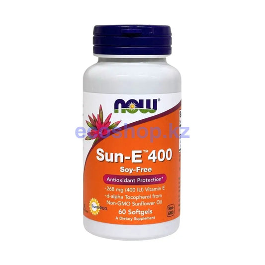 Now Sun-E 400 268мг 60таб Витамины