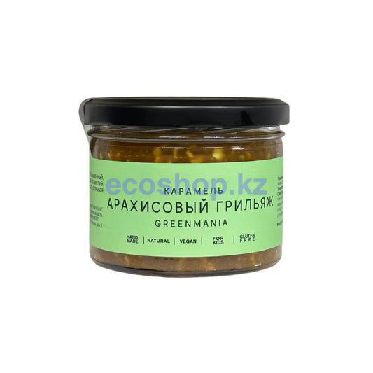 Паста Greenmania Карамель арахисовый грильяж 200гр Ореховая паста