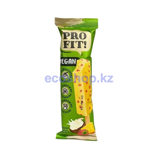 Pro Fit Эскимо на кокос.молоке с пюре ананаса и малиной без сахара 50гр Мороженое
