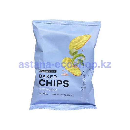 Рау лайф чипсы Baked Chips Лук порей RAW Life Чипсы