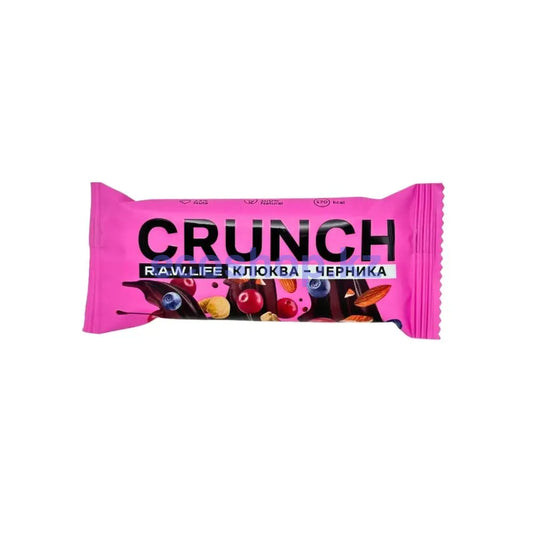 Рау лайф Ореховый батончик CRUNCH Choco Клюква-черника Батончик