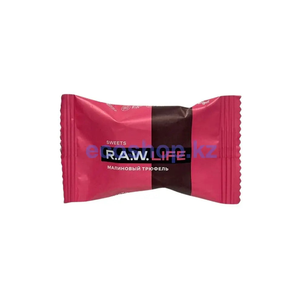 Raw life Конфеты Малиновый трюфель 18гр Конфеты