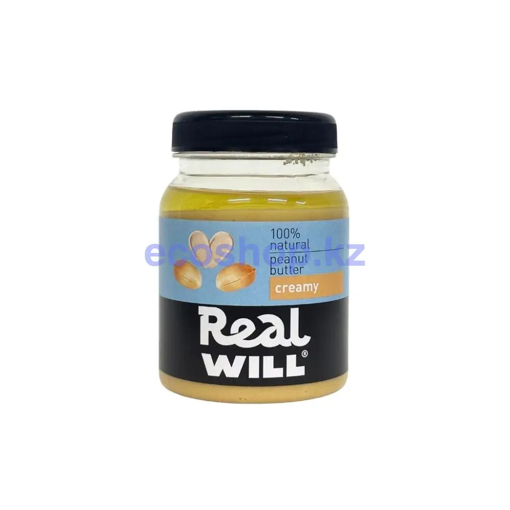 Real will Арахисовая паста кремовая 330гр Арахисовая паста