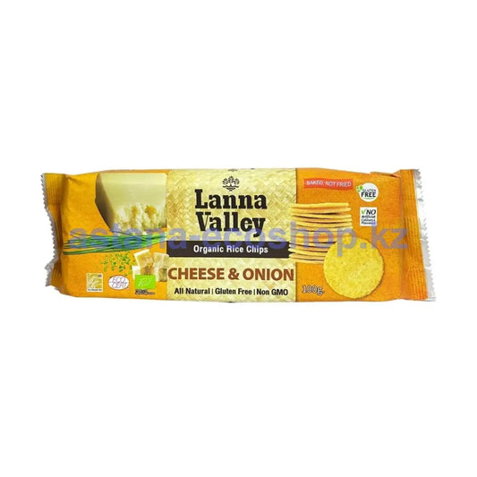 Рисовые Чипсы Organic Lanna Valley Сыр И Зеленый Лук Чипсы