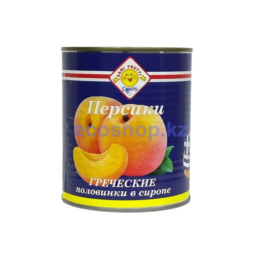 Sani Frutti Персики половинки в сиропе 850мл ж/б Фрукты консервированные