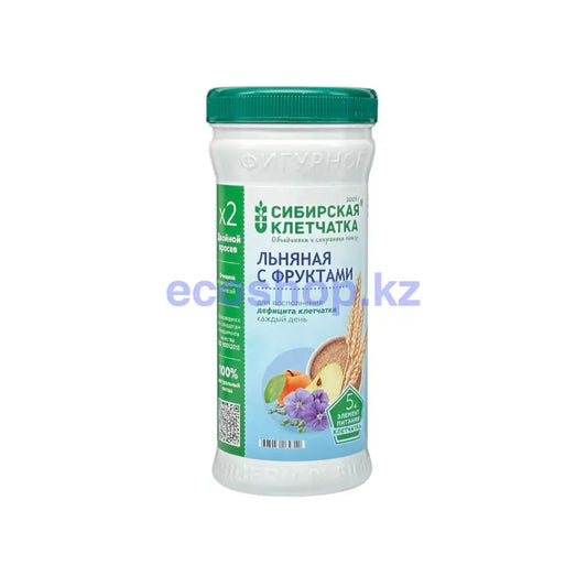 Сибирская клетчатка Льняная с фруктами 280гр Клетчатка