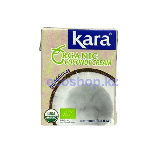 Сливки кокосовые Органик KARA 24% 200мл тетра пак Сливки