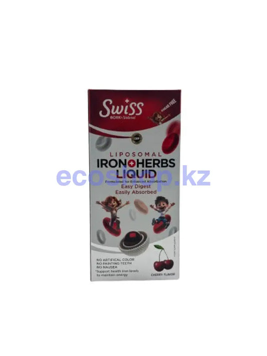 Swiss Bork Iron + herbs liquid 150ml Витамины