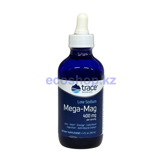 Trace minerals Mega-Mag с низким содержанием натрия 400мг 118мл \ Mega-Mag 400mg 118ml Витамины
