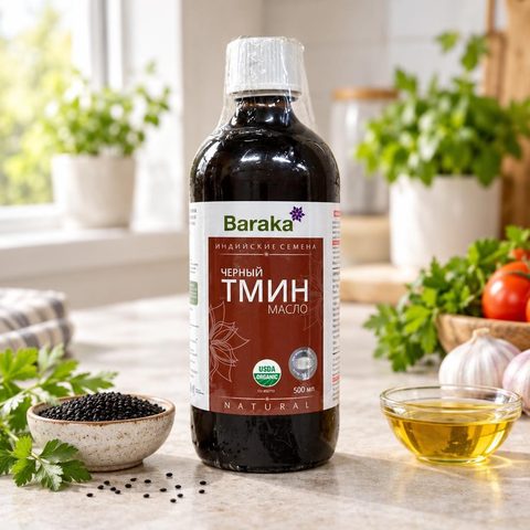 Барака Масло черного тмина Индия Silver 500 мл