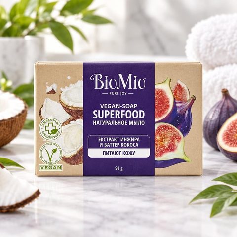 Био Мио Натуральное мыло Инжир и Кокос 90гр