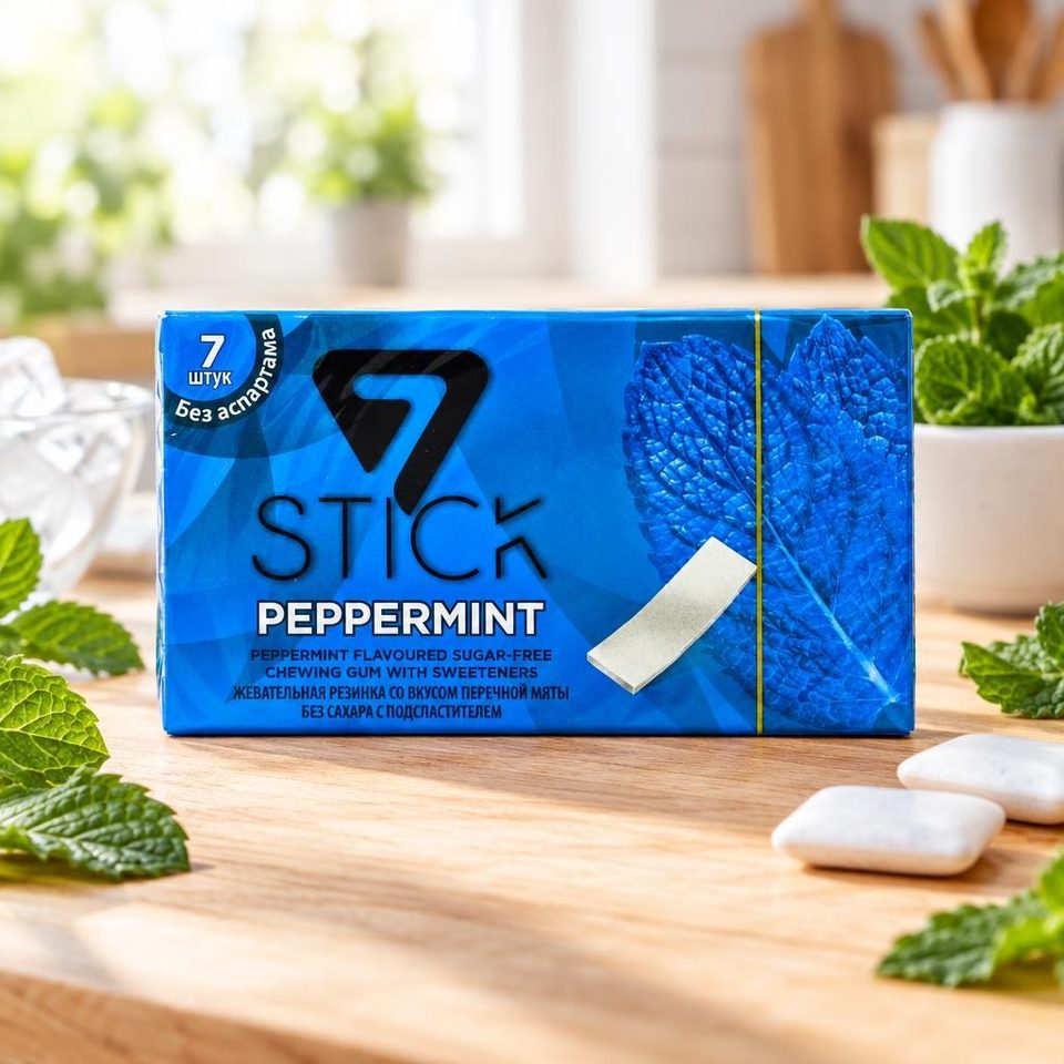Жевательная резинка 7 STICK PEPPERMINT 14,5гр 24шт