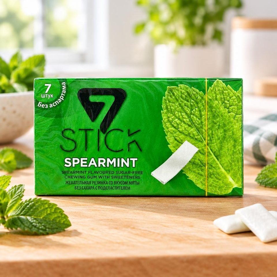 Жевательная резинка 7 STICK SPEARMINT 14,5гр 24шт
