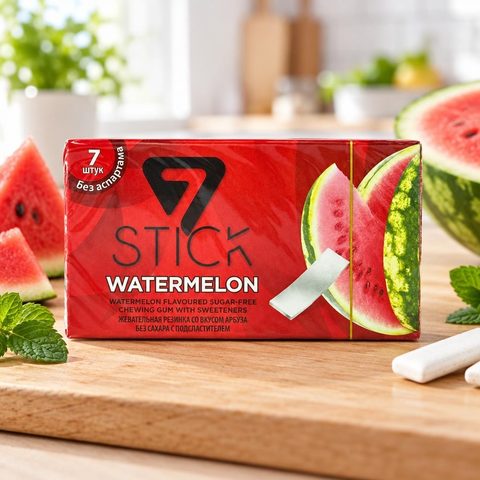 Жевательная резинка 7 STICK WATERMELON 14,5гр 24шт