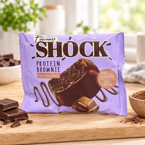 FitnesShock Изделие кондитерское глаз. Брауни Шоколадный 50гр 9шт