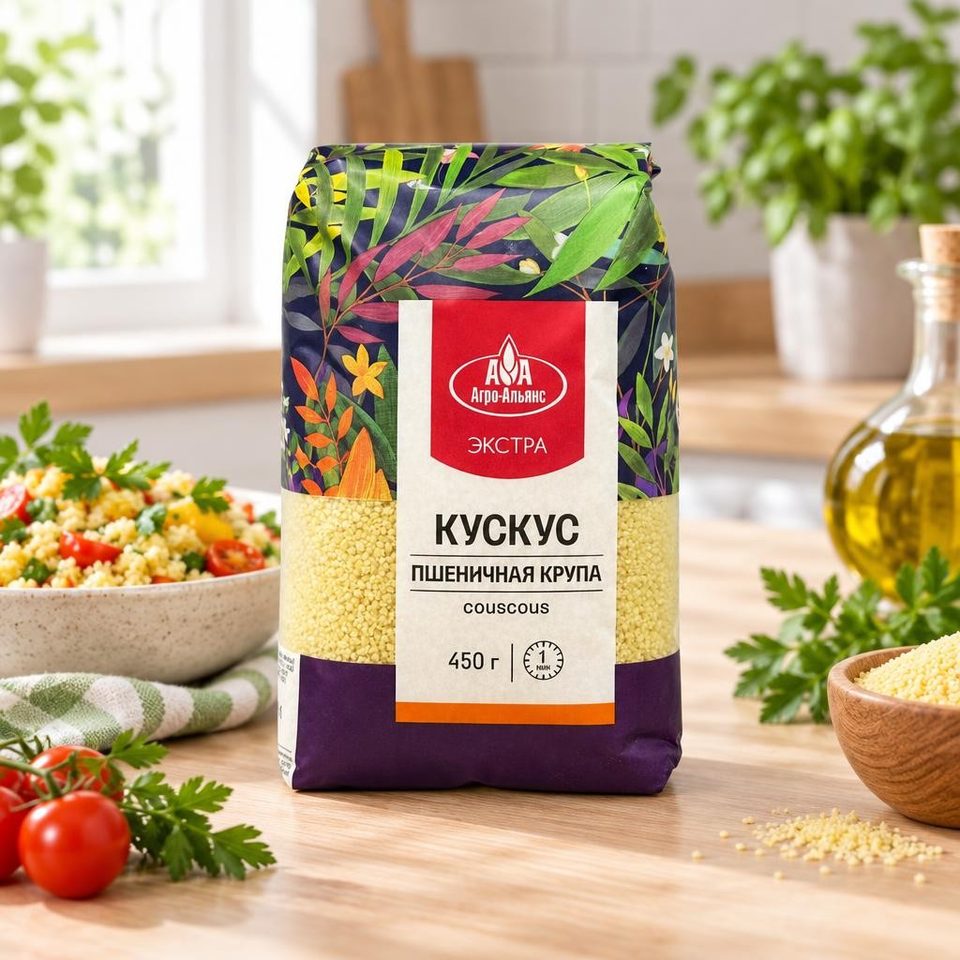 Крупа пшеничная Кускус Экстра 0,45 кг 8 шт