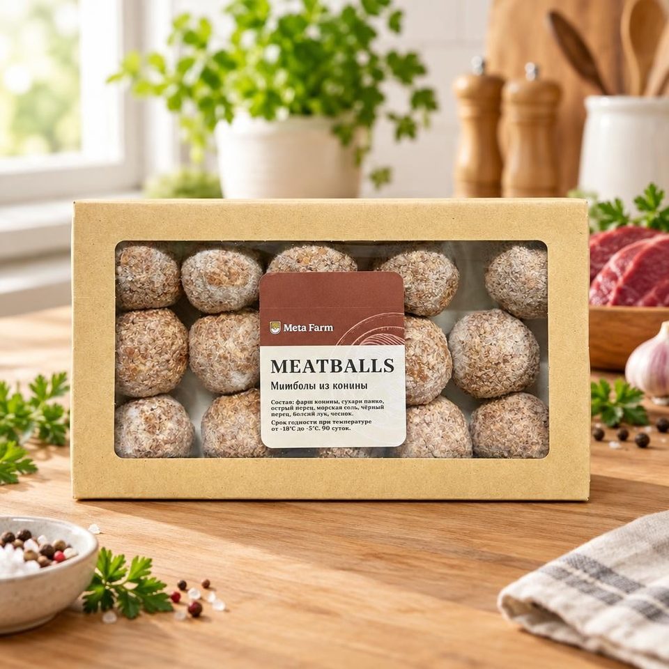 Мета Фарм Митболы из конины 700гр