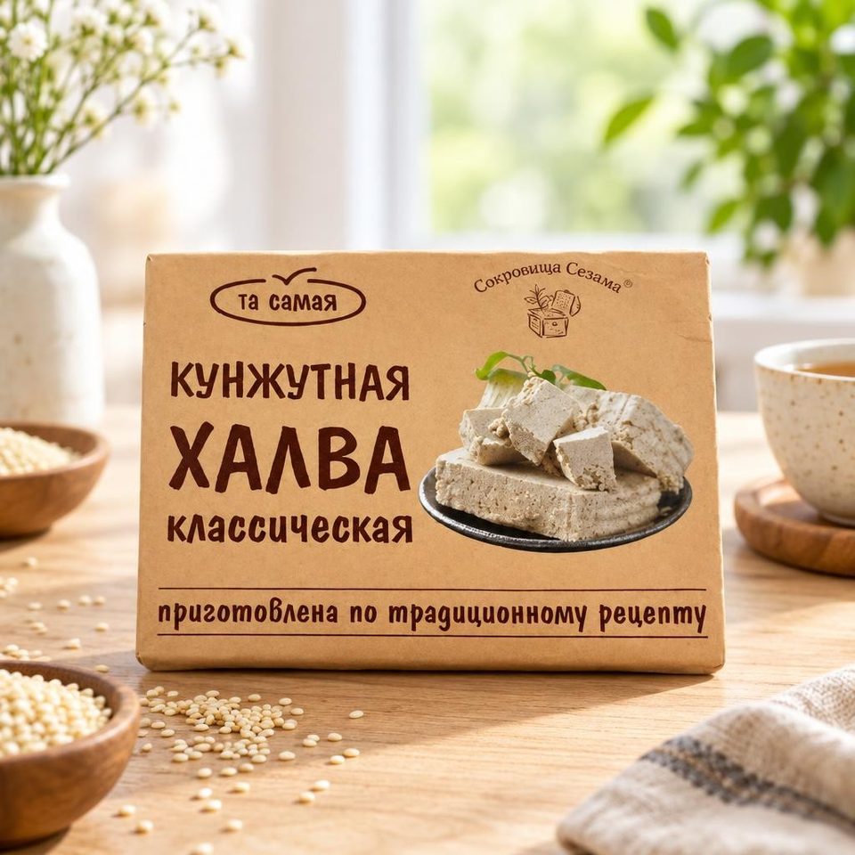 Сокровища сезама Кунжутная халва классическая 290 гр