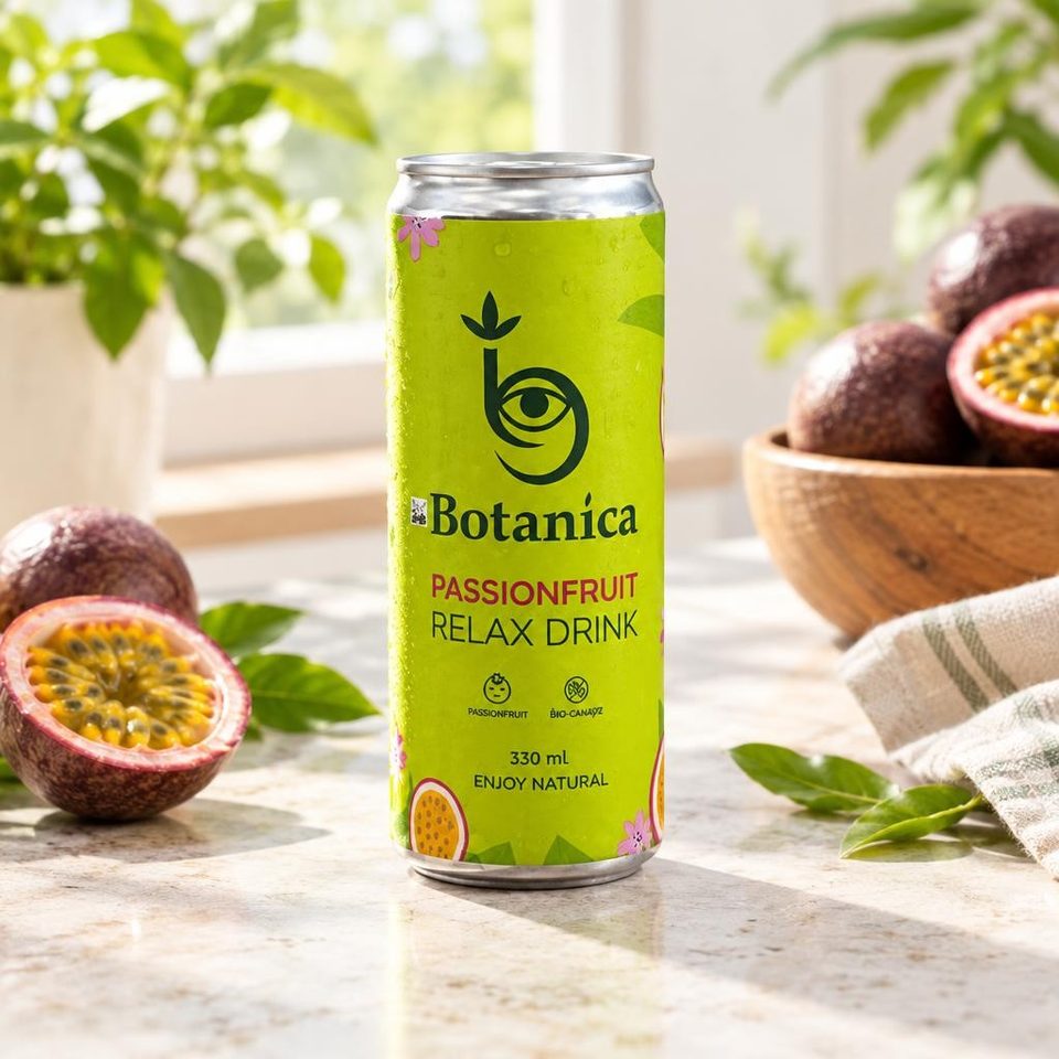 Botanica Напиток натуральный слабогазированный с соком Маракуйи жб 0,33 л