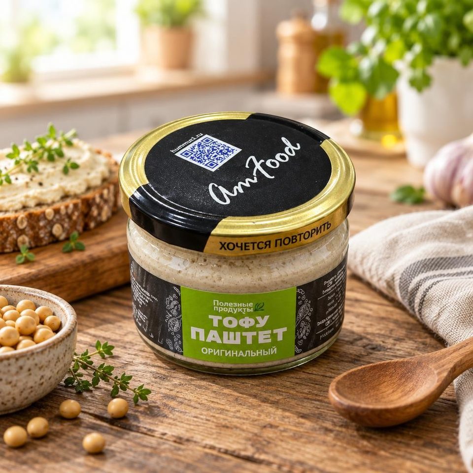 Полезные продукты Тофу-паштет оригинальный 200гр