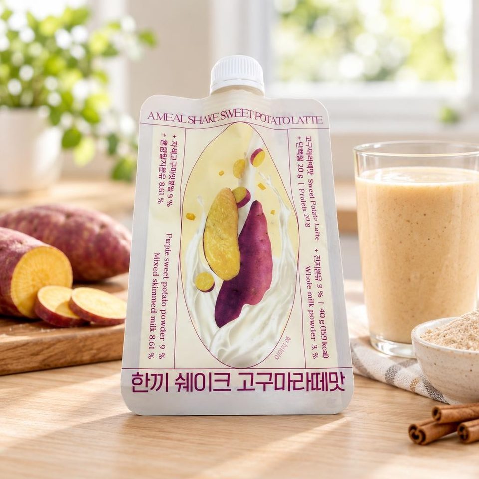 Meal Shake со вкусом латте из сладкого картофеля (порошок), 40гр