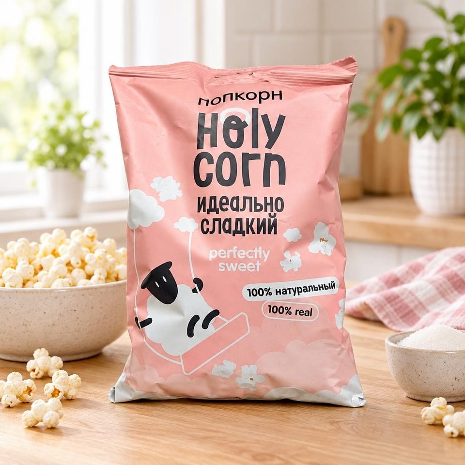 Кукуруза воздушная попкорн Сладкая 120 гр 10 шт