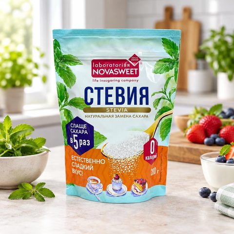 Novasweet КПД Столовый подсластитель Стевия 5х 200гр