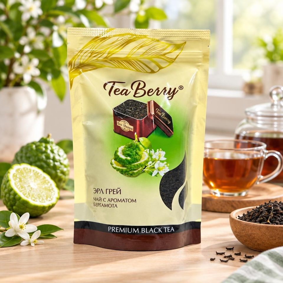 TeaBerry Чай Эрл грей чай черный 170 гр дойпак