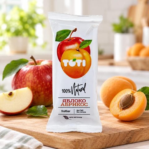 Toti Пастильный батончик (яблоко-абрикос) 40гр 20шт