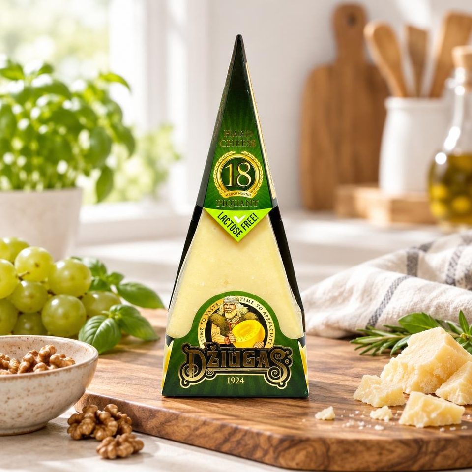 Сыр Dziugas фас.40% (180гр/12шт. Silver (18мес) Литва