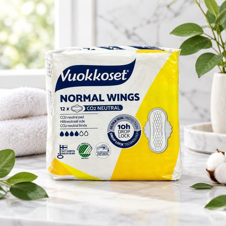 Vuokkoset 12 Normal wings Прокладки с крылышками 12шт
