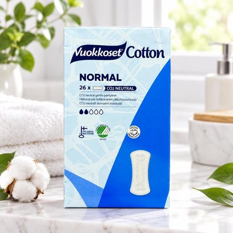 Vuokkoset 26 Cotton Прокладки женские ежедневные 15шт