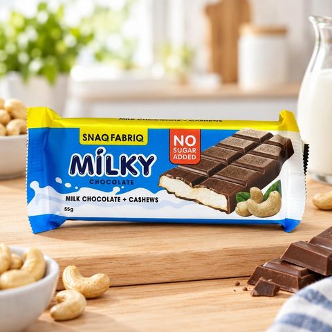 SNAQ FABRIQ Молочный шоколад с молочно-ореховой пастой 55гр 30шт