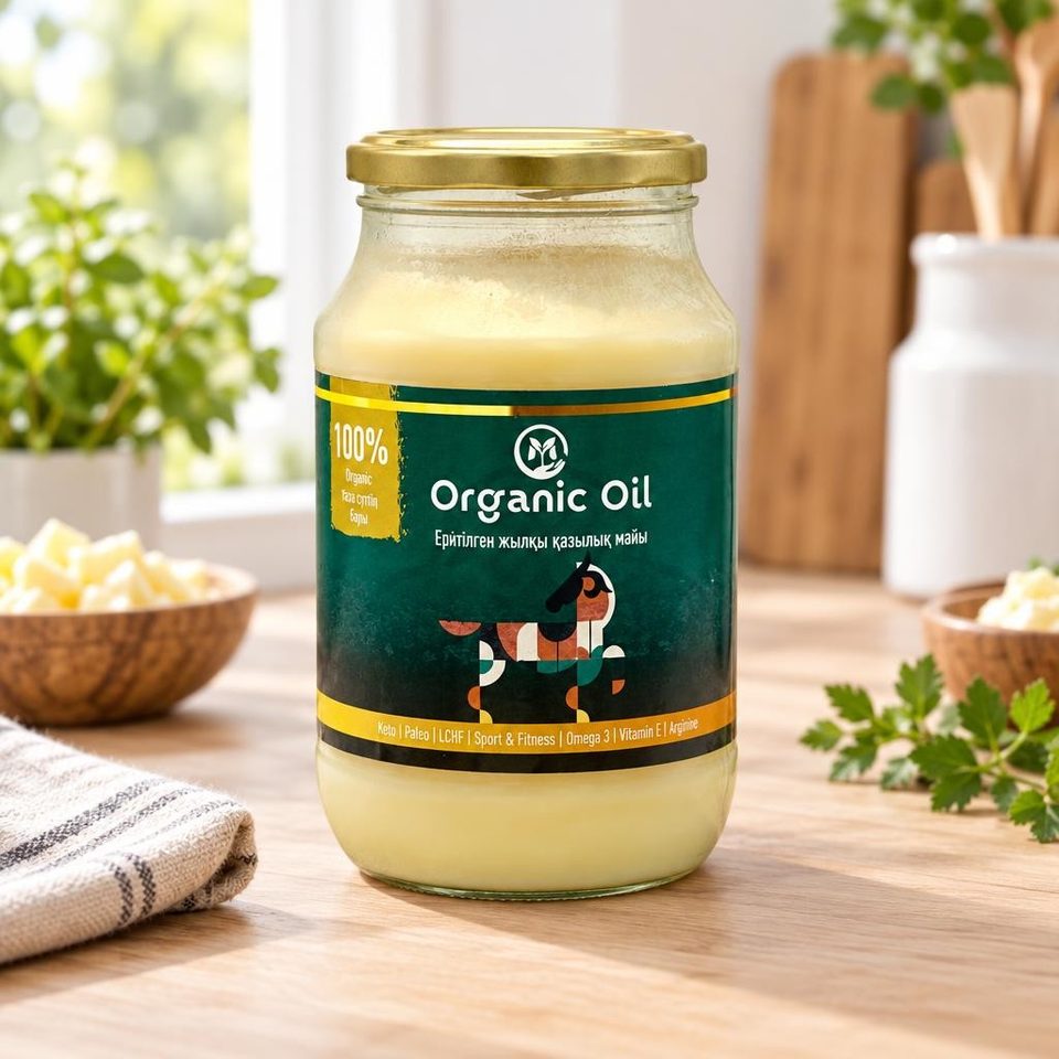 Organic Еритилген жылкы казылык майы 1000мл