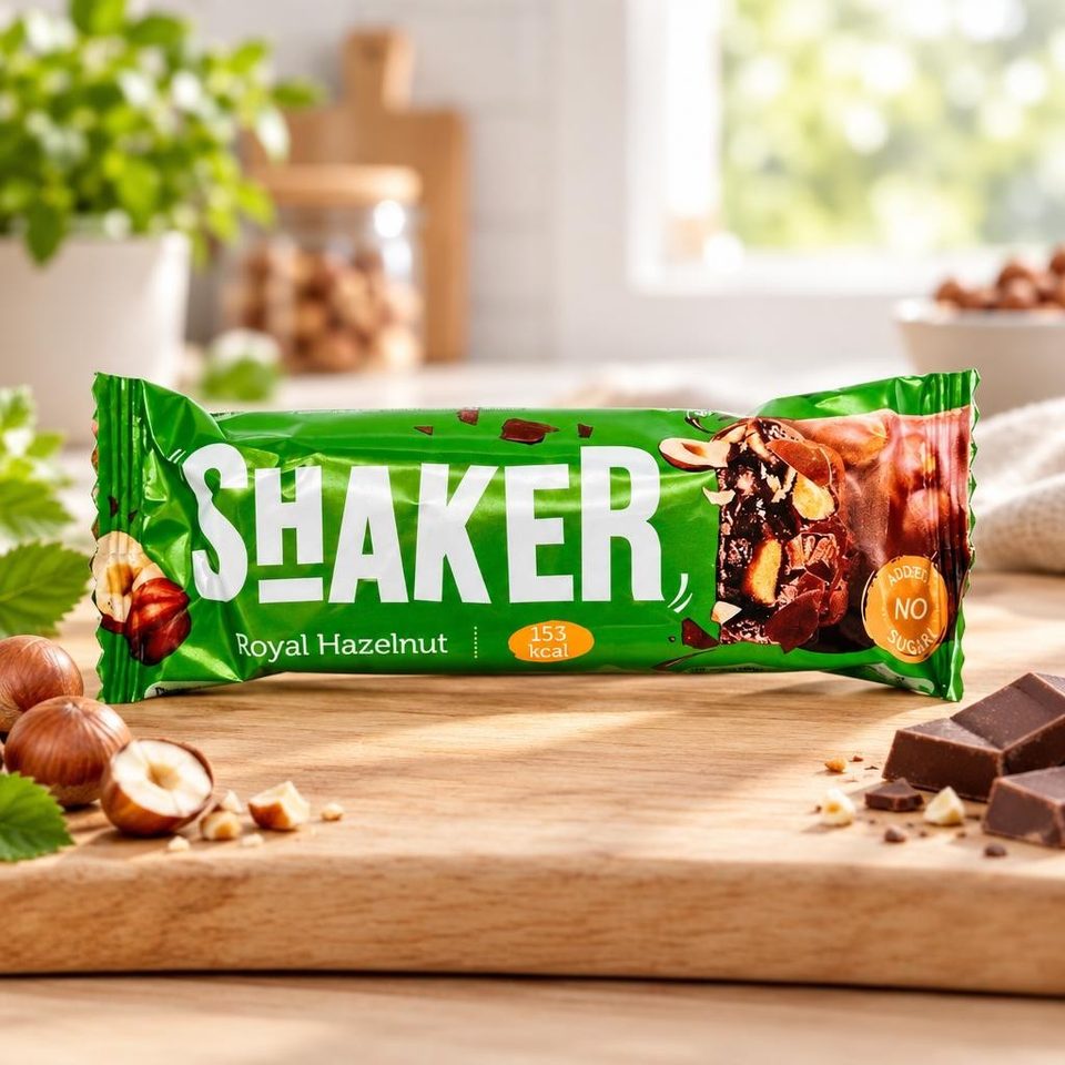 FitnesShock Батончик глаз. SHAKER Фундук 35гр 12шт