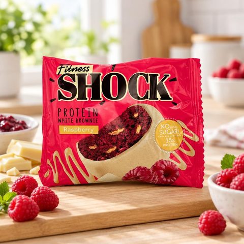 FitnesShock Изделие кондитерское глазированное Донат с малиновой начинкой 70гр 9шт 54в кор