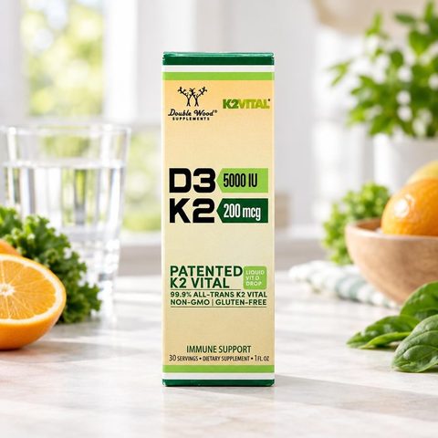 Double Wood  Vitamin D3K2 5000 IU 30ml