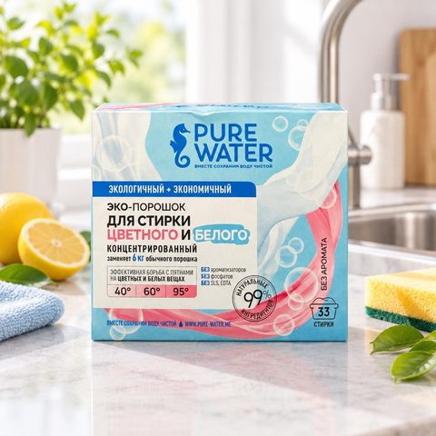 Pure Water Стиральный порошок 1кг