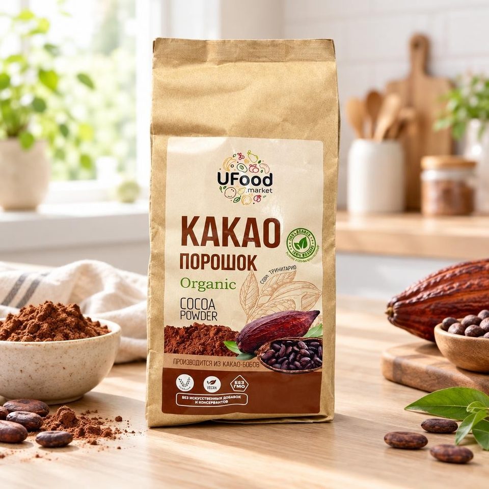 Ufood Какао порошок Тринитарио 500гр