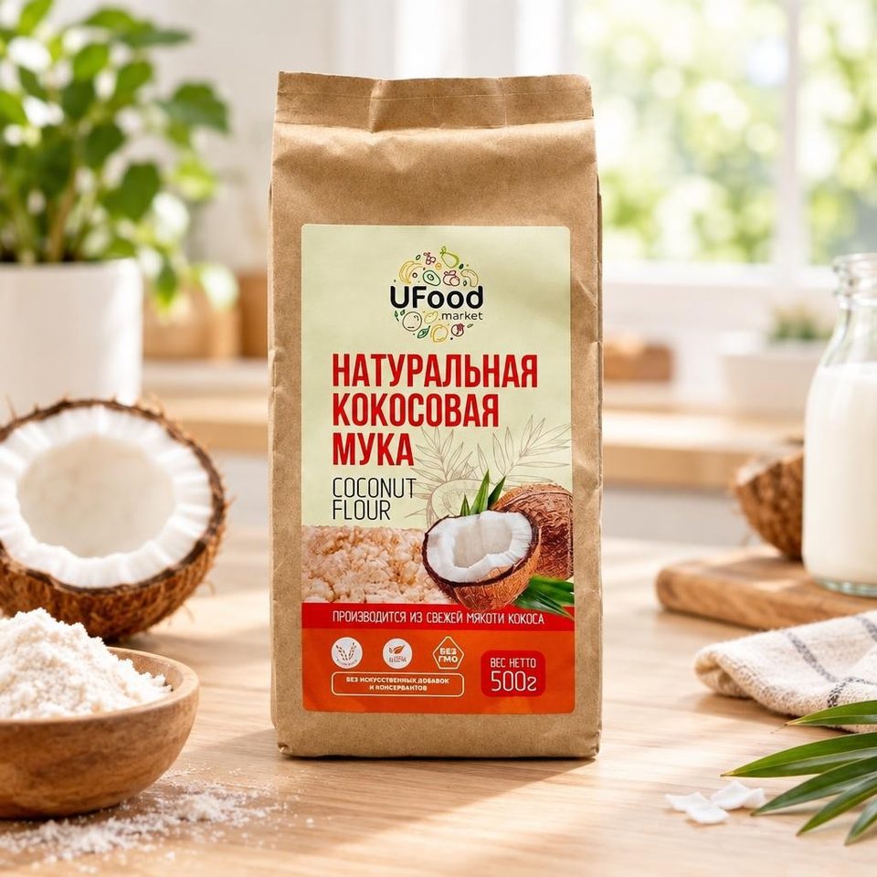 Ufood Кокосовая мука AFI 500гр