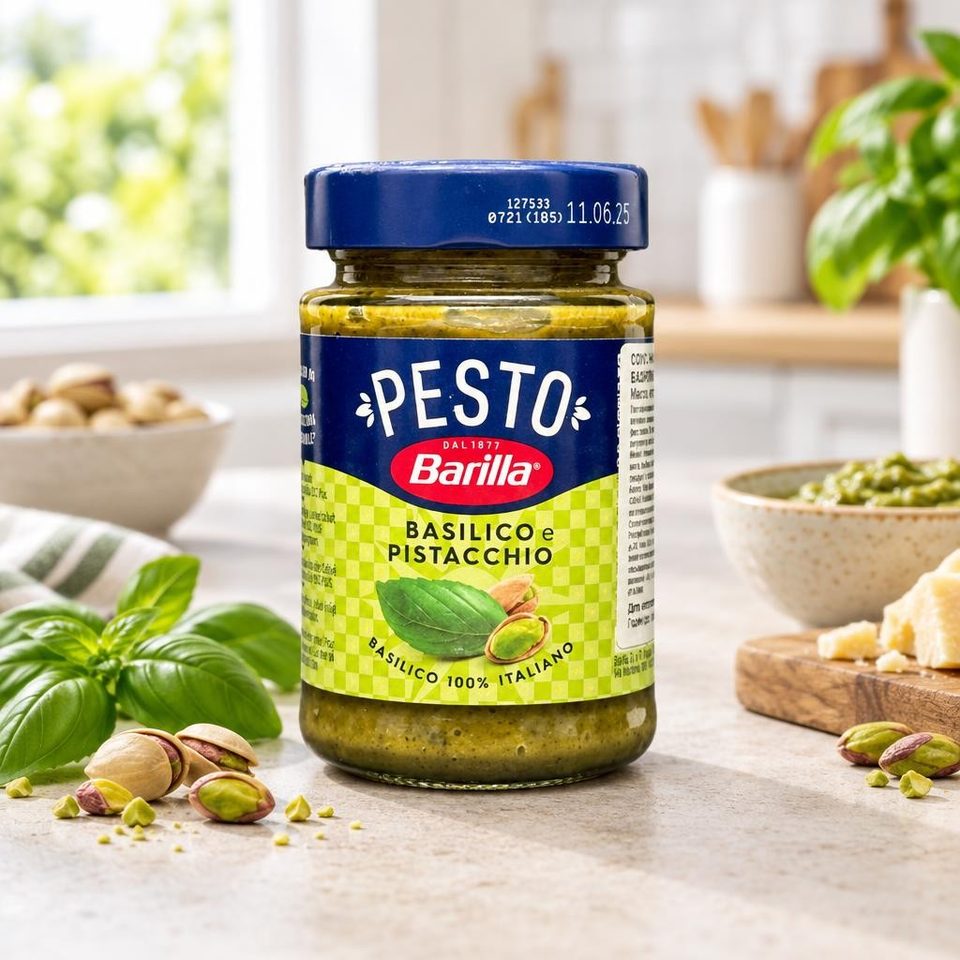 Barilla Соус песто с базиликом и фисташками 190гр 12шт