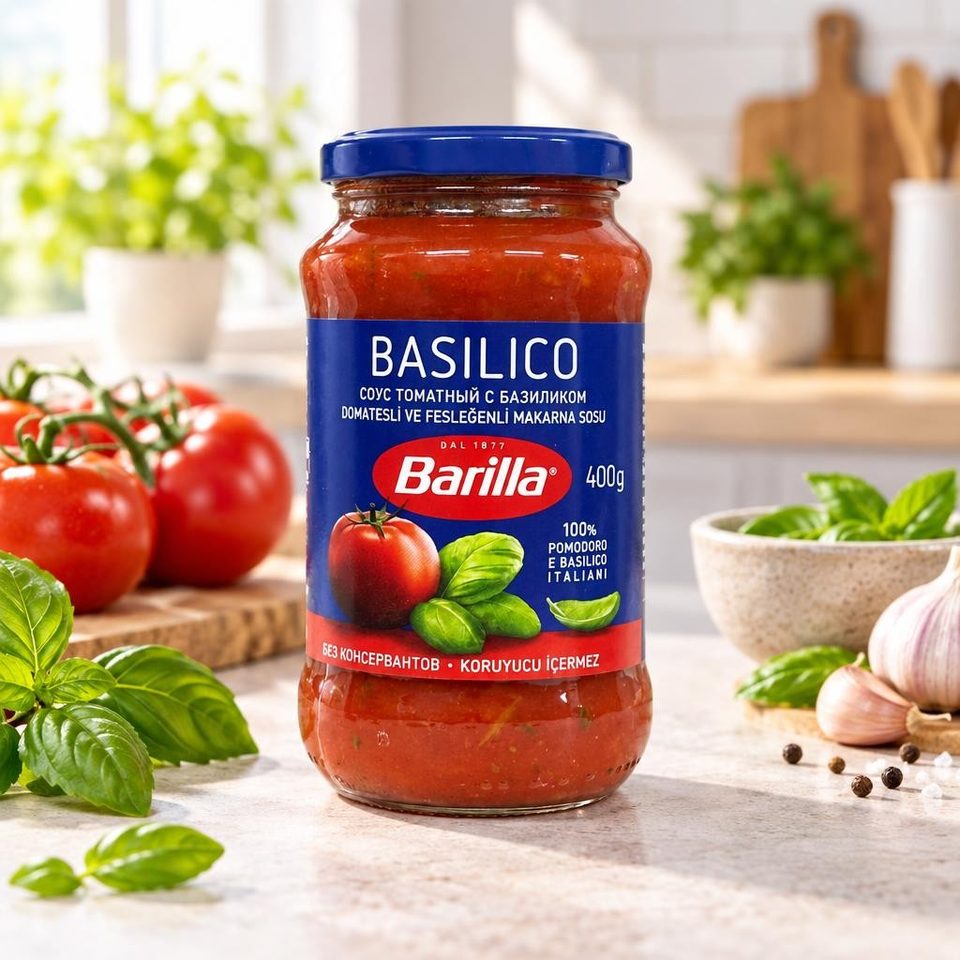 Barilla Соус томатный с базиликом 400гр 6шт