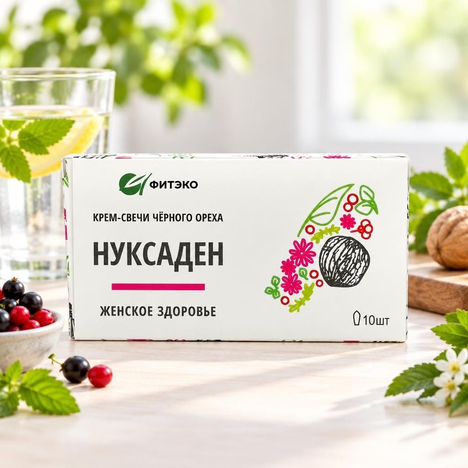 Крем-свечи Нуксаден Женское здоровье №10 Фитэко 300 гр