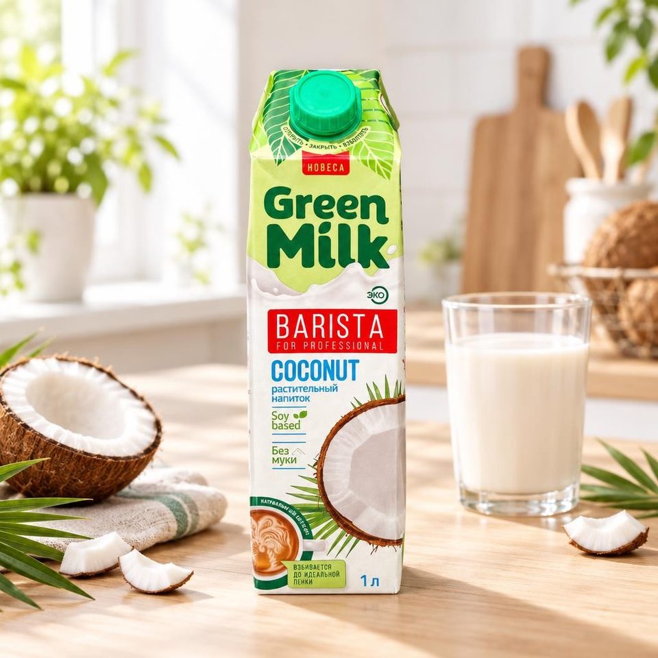 Green milk Напиток на соевой основе Kokos Professional 1 л 12 шт