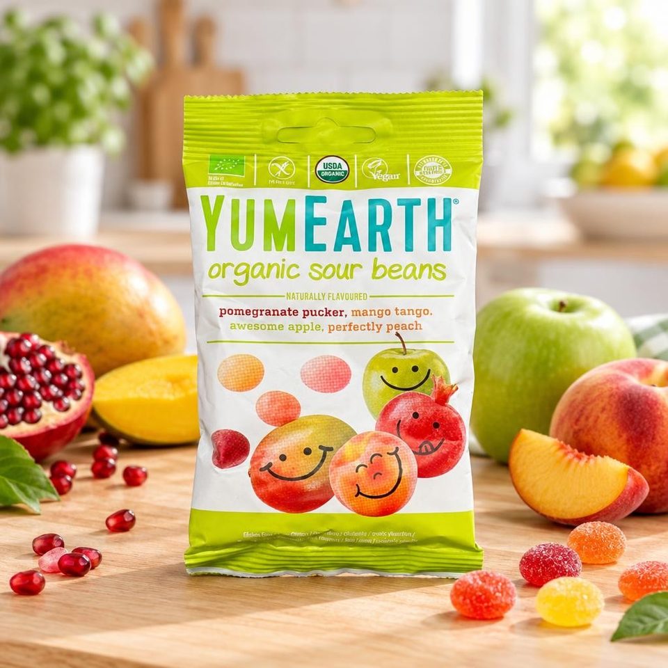 YUMEARTH Органические жевательные конфеты с кислинкой 50гр 12шт
