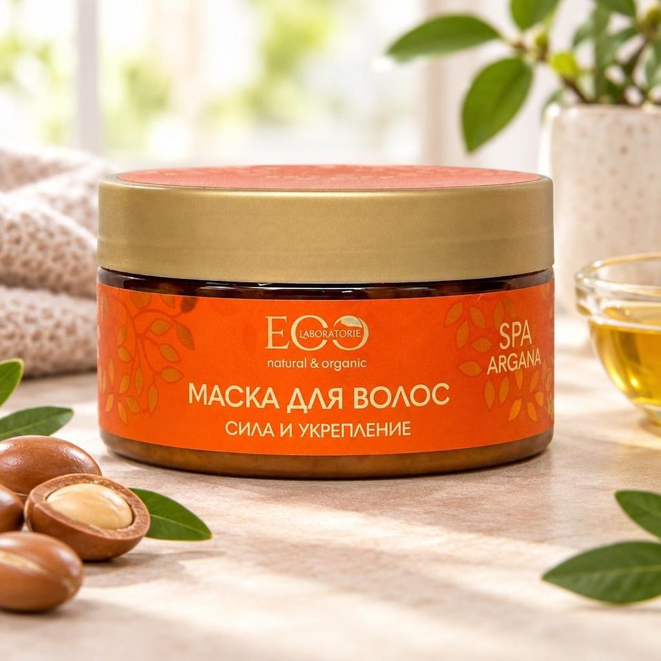 Эко Лаборатория Маска для волос Сила и укрепление Argana spa 200мл 6шт